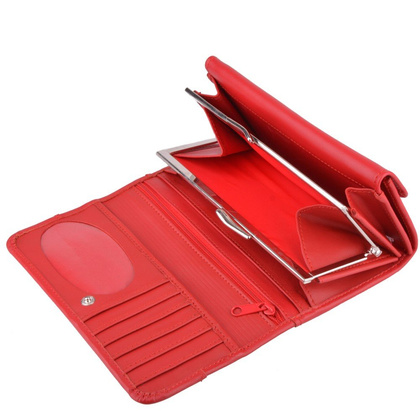 Portfel damski KEMER P34L Czerwony - min. zamówienie 20 / 50 / 100 szt.