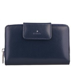 Portfel damski skórzany KEMER D58 Granatowy - min. zamówienie 20 / 50 / 100 szt.