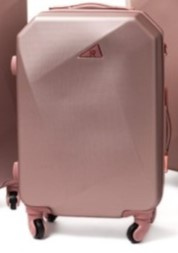 Średnia walizka podróżna RGL 941 M Rose red