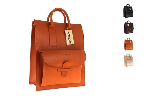 Torba damska do rękiKEMER VOOC Vintage P34 brąz