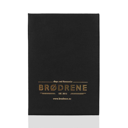 Slim wallet BRØDRENE SW05 czarny super cienki portfel ze skóry - min. zamówienie 20 / 50 / 100 szt.