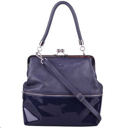 Torebka damska skórzana KEMER R 198 Granatowa - min. zamówienie 20 / 50 / 100 szt.