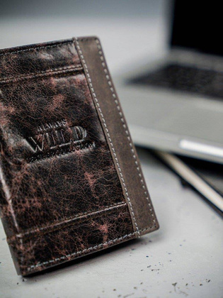 Ekskluzywny portfel skórzany męski skóra naturalna
