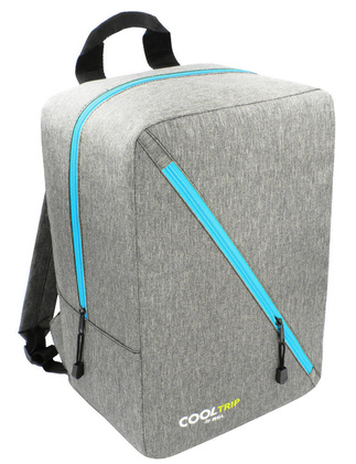 Plecak Torba podróżna podręczna PELLUCCI RGL Wizzair 37 Szaro lazurowy