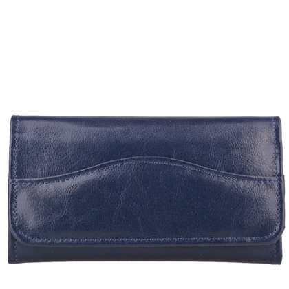Portfel damski skórzany KEMER P17 Granatowy - min. zamówienie 20 / 50 / 100 szt.