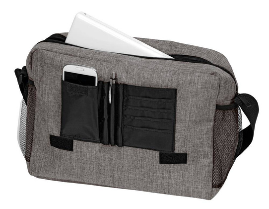 Torba na ramię DONEGAL, czarny, szary