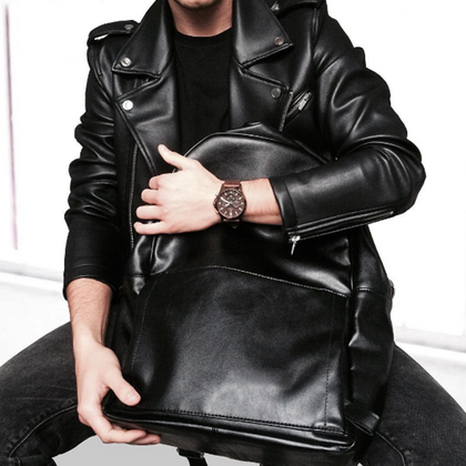 Plecak miejski KEMER SOLIER Forres Granatowo Brązowy - min. zamówienie 20 / 50 / 100 szt.