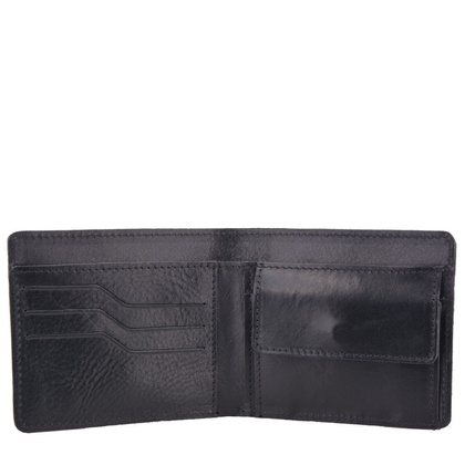 Portfel męski skórzany KEMER 331 Czarny - min. zamówienie 20 / 50 / 100 szt.