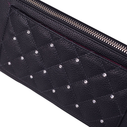 Torebka damska skórzana KEMER R413 Czarna