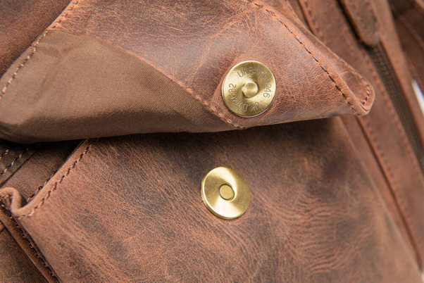 Torba skórzana męska VOOC RDW2 brązowa