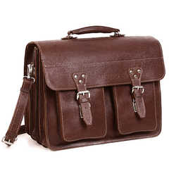 BIG torba biznesowa skórzana KEMER VOOC TC12 brąz