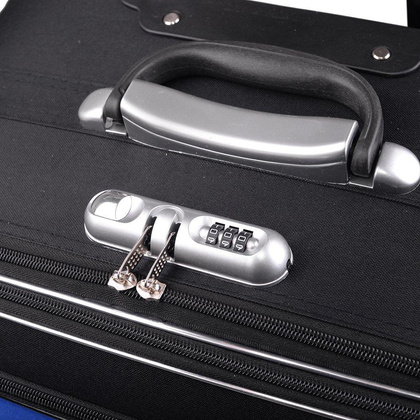 Zestaw walizek PELLUCCI RGL 773 Czarno Niebieski