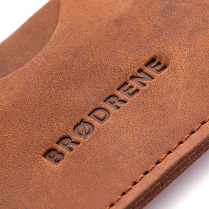 Etui na karty ze skóry naturalnej holder BRØDRENE E01 czarny - min. zamówienie 20 / 50 / 100 szt.