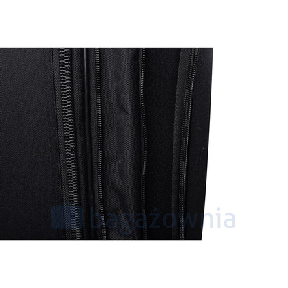 Duża walizka PELLUCCI RGL 652 L Czarna / Fioletowa