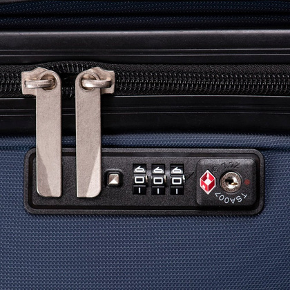 Duża walizka WINGS PP05 L Granatowa