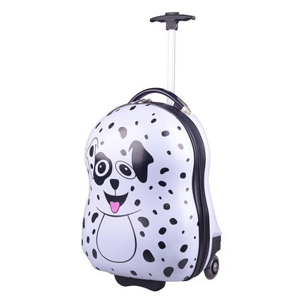 Walizka dziecięca KEMER RGL PIESEK Biało Czarna