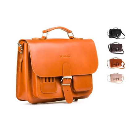 Uniwersalna teczka skóra 3w1 KEMER VOOC Vintage P13 naturalny