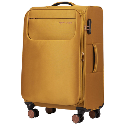 Zestaw 3 walizek+ torba podręczna WINGS TRN01 YELLOW
