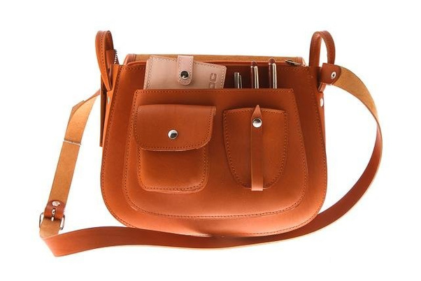 Listonoszka duża torebka KEMER VOOC Vintage P27 Brązowa