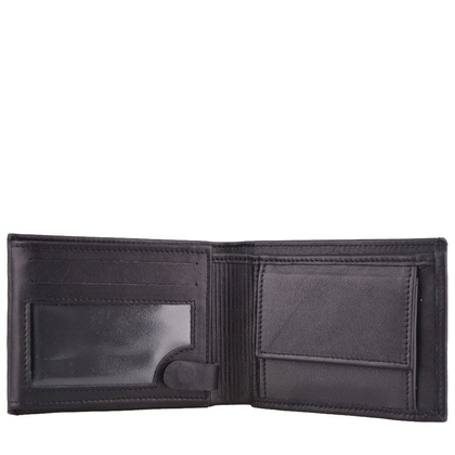 Portfel męski skórzany KEMER P29L Czarny