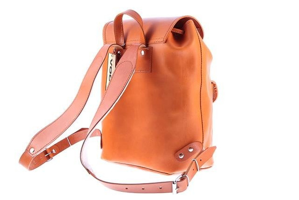 Duży plecak skórzany KEMER VOOC Vintage P38 Czarny