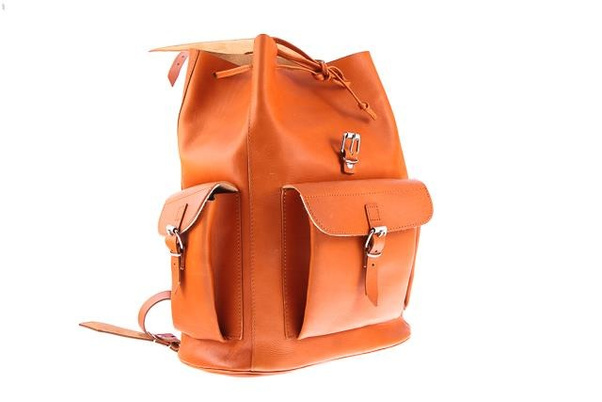 Ogromny plecak skórzany KEMER VOOC Vintage P40 Brązowy