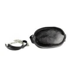 T-01 Nerko-torebka-czarny croc. mała łuska KEMER