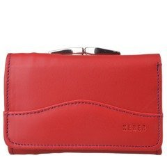 Portfel damski skórzany KEMER P25 LK Czerwony / Granatowy - min. zamówienie 20 / 50 / 100 szt.
