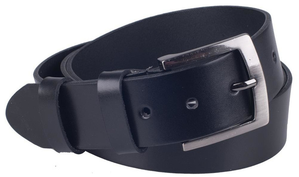 Pasek męski skórzany KEMER J 01-125/40-S3-123 Czarny - min. zamówienie 20 / 50 / 100 szt.