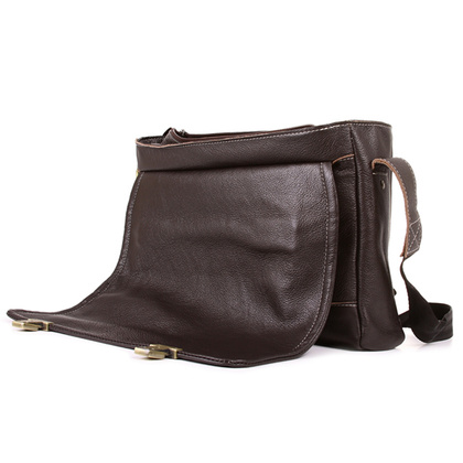 ELEGANCKA TORBA SKÓRZANA KEMER VOOC EP9 BRĄZOWA