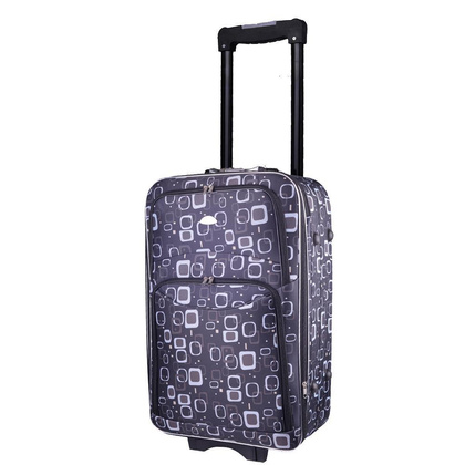 Mała kabinowa walizka PELLUCCI RGL 773 S Czarno Szara