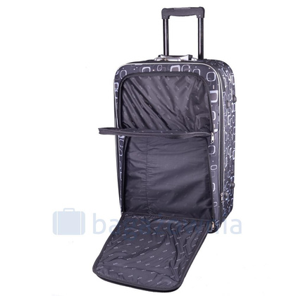 Mała kabinowa walizka PELLUCCI RGL 773 S Czarno Szara