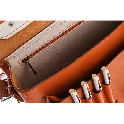 TECZKA SKÓRZANA 3W1 KEMER VOOC Vintage  P13 BEŻOWA