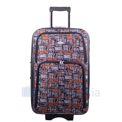 Mała kabinowa walizka PELLUCCI RGL 773 S Szaro Pomarańczowa