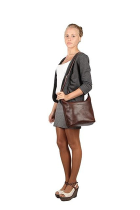 Worek, torebka damska KEMER VOOC Vintage P31 koniak