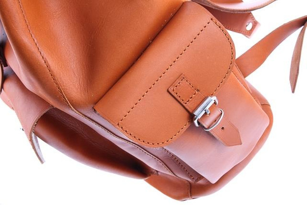 Ogromny plecak skórzany KEMER VOOC Vintage P40 Brązowy