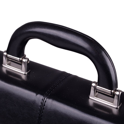 Teczka męska skórzana KEMER B 438 Czarna