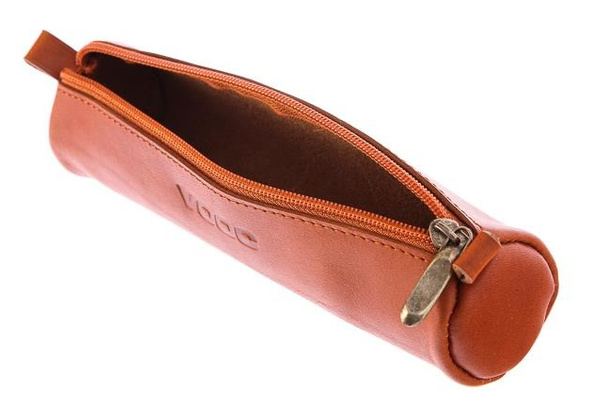 Piórnik na długopisy VOOC Vintage P9 koniak