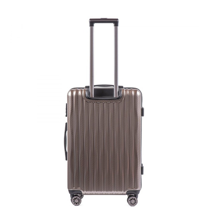 Średnia walizka WINGS PC5223 M Brązowa