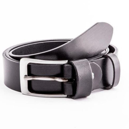 Pasek męski skórzany KEMER SOLIER SB11 Czarny - min. zamówienie 20 / 50 / 100 szt.