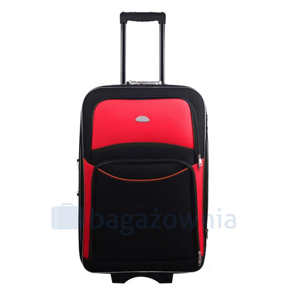 Mała kabinowa walizka PELLUCCI RGL 773 S Czarno Czerwona
