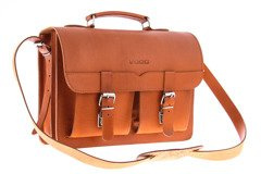 Klasyczna teczka / plecak KEMER VOOC Vintage P12 koniak