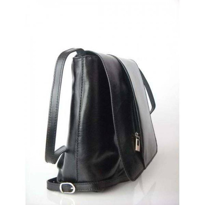 LISTONOSZKA MĘSKA MAŁA  SKÓRZANA  FLORENCE CZARNA  LM4N