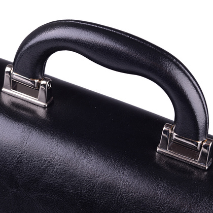 Teczka męska skórzana KEMER TS2 Czarna - min. zamówienie 20 / 50 / 100 szt.