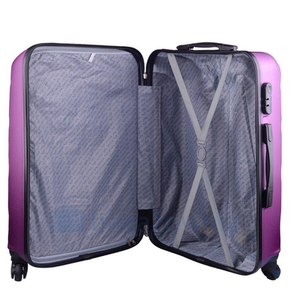 Średnia walizka WINGS AT01 M Fioletowa