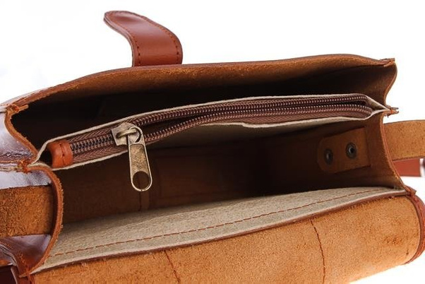 Torebka damska na ramię KEMER VOOC Vintage P28 Koniak