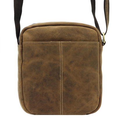 Klasyczna saszetka męska z naturalnej skóry