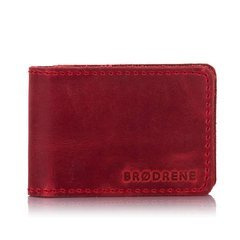 Slim wallet BRØDRENE cienki portfel SW02 czerwony - min. zamówienie 20 / 50 / 100 szt.