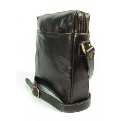 Listonoszka, raportówka A5 Made in Italy czekoladowa VP143T