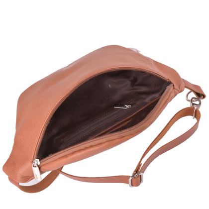 Nerka / Saszetka na biodra skórzana KEMER Camel